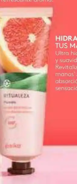 Ésika Crema de manos ritualeza pomelo, 75 g oferta