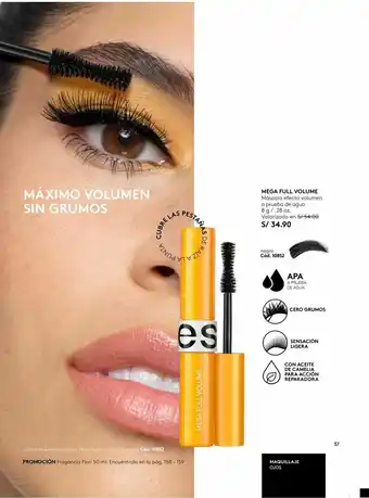 Ésika Máscara mega full volume oferta