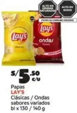 Plaza Vea Papas LAY'S oferta