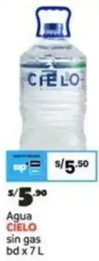 Plaza Vea Agua CIELO sin gas oferta