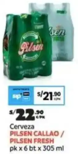 Plaza Vea Cerveza PILSEN CALLAO/ PILSEN FRESH oferta