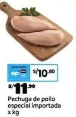 Plaza Vea Pechuga de pollo especial importada oferta