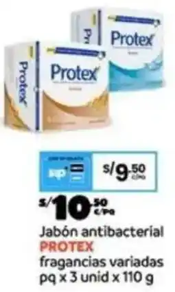 Plaza Vea Jabón antibacterial PROTEX oferta