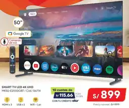 Hiraoka SMART TV LED 4K UHD oferta