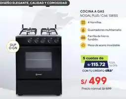 Hiraoka Cocina a gas oferta