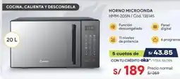 Hiraoka HORNO MICROONDA HMM-205N oferta