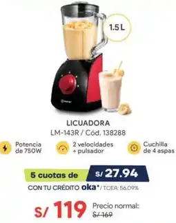 Hiraoka LICUADORA LM-143R oferta