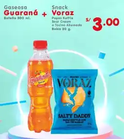 Vega Gaseosa Guaraná + Snack Voraz oferta