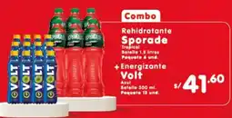 Vega Rehidratante Sporade + Energizante Volt oferta