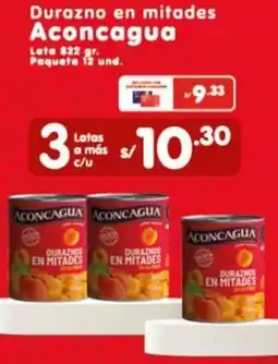 Vega Durazno en mitades Aconcagua oferta