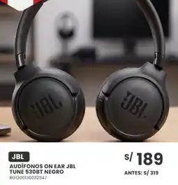 Tiendas EFE AUDÍFONOS ON EAR JBL TUNE 530BT NEGRO oferta