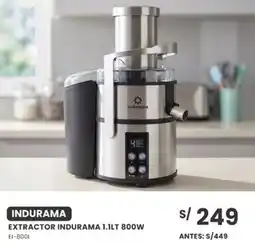 Tiendas EFE INDURAMA EXTRACTOR INDURAMA 1.1LT 800W oferta