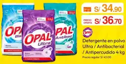 Metro OPAL Detergente en polvo Ultra / Antibacterial / Antipercudido oferta