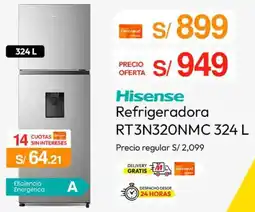 Metro Hisense Refrigeradora RT3N320NMC 324 L oferta