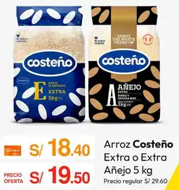 Metro Arroz Costeño Extra o Extra Añejo oferta