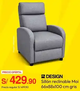 Metro Design Sillón reclinable Moi oferta