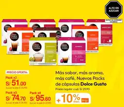 Metro Más sabor, más aroma, más café, Nuevos Packs de cápsulas Dolce Gusto oferta