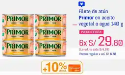 Metro Filete de atún Primor en aceite - vegetal o agua oferta