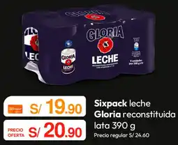 Metro Sixpack leche Gloria reconstituida oferta