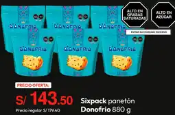 Metro Sixpack panetón Donofrio oferta