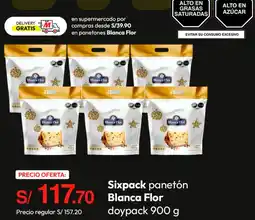 Metro Sixpack panetón Blanca Flor doypack oferta
