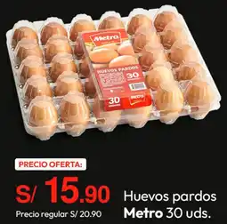 Metro Huevos pardos Metro 30 uds. oferta