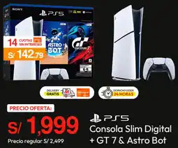 Metro PS5 Consola Slim Digital + GT 7 & Astro Bot oferta