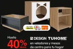 Metro DESIGN TUHOME en veladores y mesas de centro para tu hogar oferta