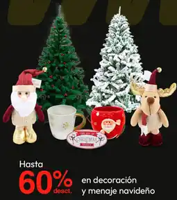 Metro en decoración y menaje navideño oferta