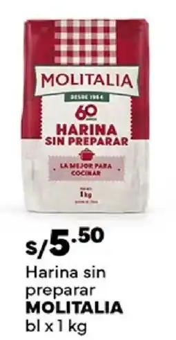 Plaza Vea Molitalia harina sin preparar bl oferta