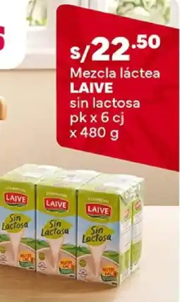 Plaza Vea Laive mezcla láctea sin lactosa oferta