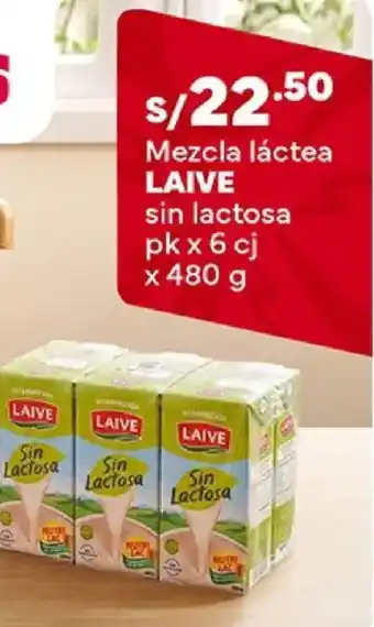 Plaza Vea Laive mezcla láctea sin lactosa oferta