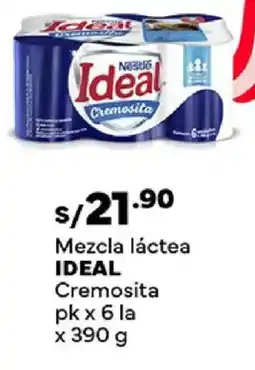 Plaza Vea Ideal mezcla láctea cremosita oferta