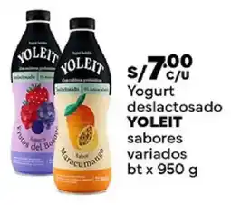 Plaza Vea Yoleit yogurt deslactosado oferta