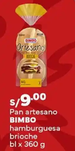 Plaza Vea Bimbo pan artesano hamburguesa brioche bl oferta