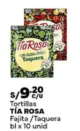 Plaza Vea Tía rosa tortillas fajita /taquera bl oferta