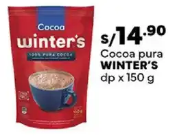 Plaza Vea Winter's cocoa pura dp oferta