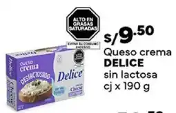 Plaza Vea Delice queso crema sin lactosa cj oferta
