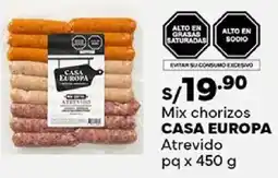 Plaza Vea Casa europa mix chorizos atrevido pq oferta