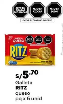Plaza Vea Ritz galleta queso pq oferta