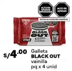 Plaza Vea Black out galleta vainilla pq oferta