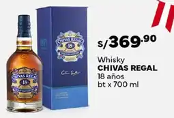 Plaza Vea Chivas regal whisky 18 años bt oferta