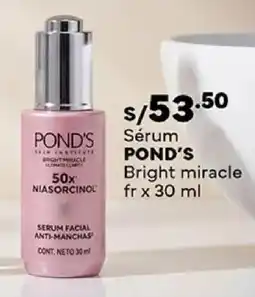 Plaza Vea Pond's sérum bright miracle fr oferta