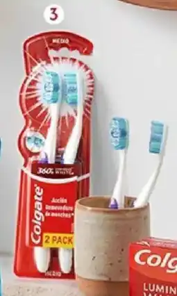 Plaza Vea Colgate cepillo de dientes 360° luminous white medio cj oferta