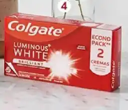 Plaza Vea Colgate pasta dental blanqueadora luminous white oferta