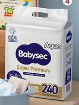 Plaza Vea Babysec toallitas húmedas super premium pq oferta