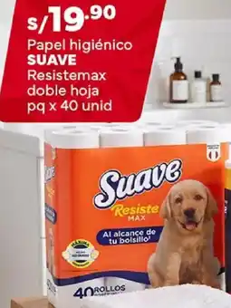 Plaza Vea Suave papel higiénico resistemax doble hoja pq oferta