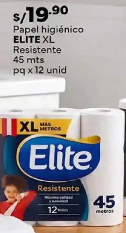 Plaza Vea Elite xl papel higiénico resistente oferta