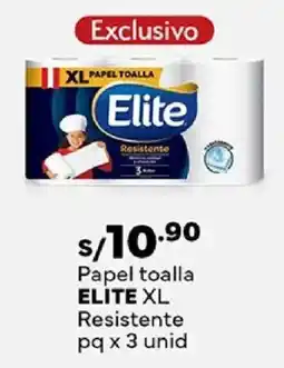 Plaza Vea Elite xl papel toalla resistente oferta