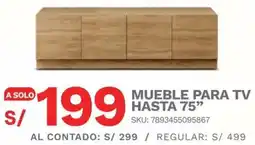 Marcimex Mueble para tv hasta 75" oferta